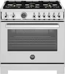 Product image of Bertazzoni PRO366BCFEPXT 36-Inch Dual-Fuel Range