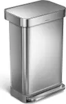 Product image of Simplehuman 45L Rectangular Step Can with Liner Pocket