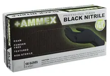 Product image of Ammex Professional Series Black Nitrile Gloves