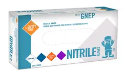 Product image of The Safety Zone Medical Grade Single-Use Powder-Free Nitrile Examination Gloves