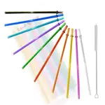 Product image of California Straws Rainbow Colored Replacement Acrylic Straw, Set of 8