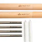 Product image of EcoTribe Stainless Steel Metal Drinking Straws