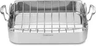 Product image of Cuisinart MCP117-16BR Stainless Rectangular Roaster with Rack