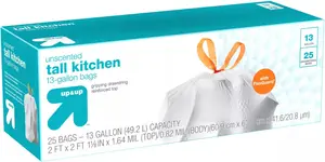 Product image of Up & Up FlexGuard Tall Kitchen Trash Bags - 13 Gallon