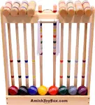 Product image of AmishToyBox 8-Player Croquet Set
