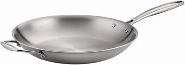 Product image of Tramontina 12 in Tri-Ply Clad Stainless Steel Fry Pan w/Helper Handle