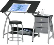 Product image of 2-Piece Comet Art Drafting Table and Drawers