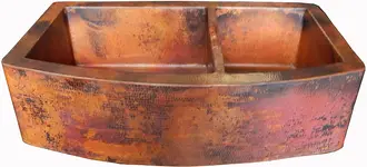 Product image of Color y Tradicion Rounded Apron-Front Copper Sink