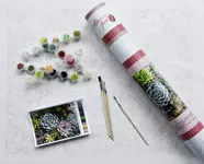 Product image of Pink Picasso Kits Botanical Floral DIY Canvas Paint by Numbers