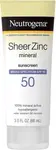 Product image of Neutrogena Sheer Zinc Mineral Sunscreen SPF 50