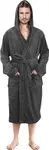 Product image of NY Threads Men’s Hooded Fleece Robe