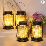 Product image of NEEMO 4-Pack Solar Mason Jar Lights 