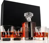 Product image of Amazing Items Personalized 5-Piece Whiskey Decanter Set