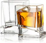 Product image of JoyJolt Carre Square Scotch Glasses