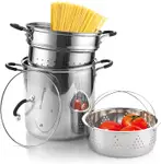 Product image of Cook N Home 4-Piece Stainless Steel Pasta Cooker 