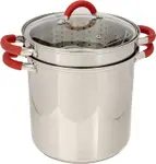 Product image of EXCELSTEEL 12 Qt Multifunction Stainless Steel Pasta Cooker 
