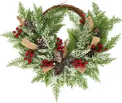 Product image of 10Leccion Winter Christmas Wreaths with Pine Cones