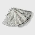 Product image of Gray Faux Fur Christmas Tree Skirt