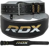 Product image of RDX Weight Lifting Belt, Cowhide Leather, 4” Padded Lumbar Back Support