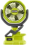 Product image of Ryobi One+ 18V Cordless 4 in. Clamp Fan 