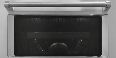 Dishes through the dishwasher's window