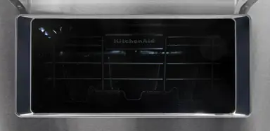 Looking through the dishwasher's window