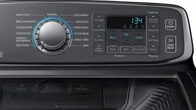 The control panel is very clear and easy to use