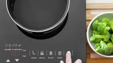 An induction cooktop