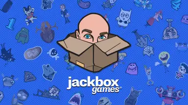 Drawing of Jack's head in a box on a blue background