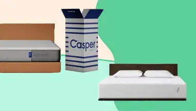 A Casper and a Tuft & Needle mattress.