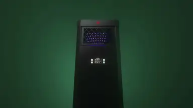Single shot of the Mosqitter device against a green background.