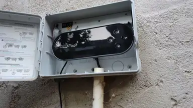 Close-up shot of the Wyze Sprinkler Controller.