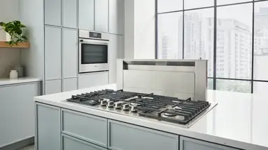 Bosch HBL8454UC in modern kitchen setting.