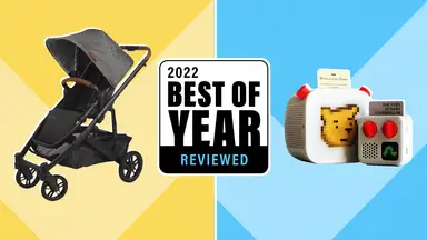 The UppaBaby Cruz and the Yoto Player.