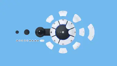 Sony's Project Leonardo Controller on a colorful background