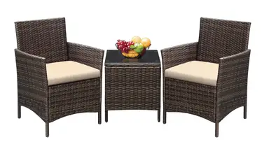 Greesum 3 Pieces Patio Furniture Set