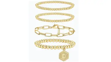 doubgood Gold Beaded Bracelets for Women