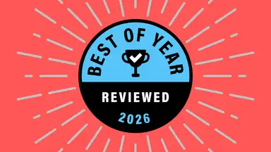 Best of Year badge on a coral background