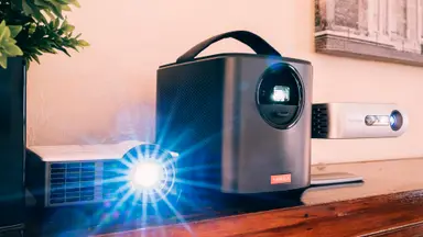 Best portable pico projectors for business, including the Anker Nebula Mars II, the Optoma ML750ST, and the ViewSonic M1