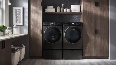 The Samsung DVE45R6300V dryer