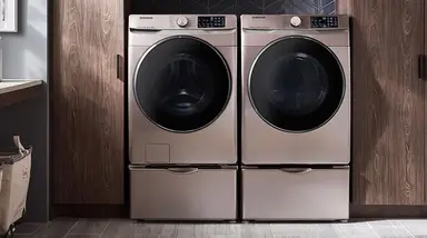 A Samsung DVE45R6100C dryer