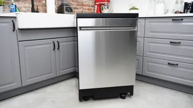 The GE GPT225SSLSS 24-inch portable dishwasher