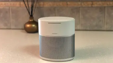 Bose Home Speaker 300 against black background