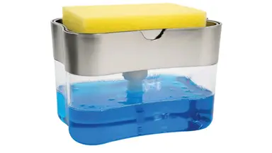 Dish Soap Dispenser and Sponge Holder