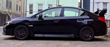 Side view, 2015 Subaru WRX STI