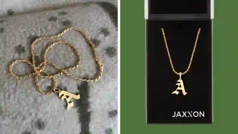 Jaxxon Letter A Pendant & Rope Chain review: Affordable jewelry - Reviewed