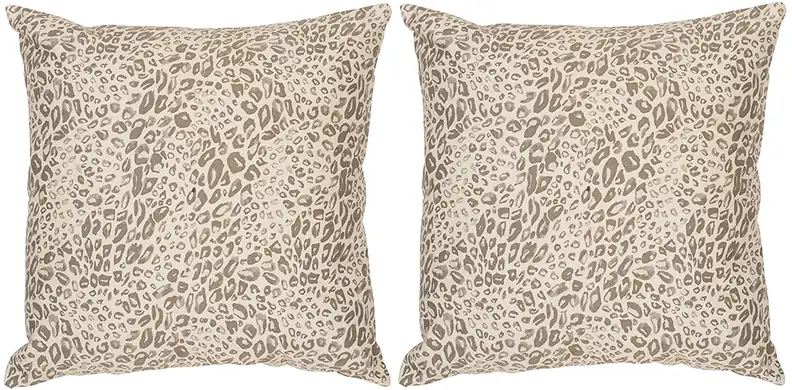 A cozy, stylish leopard print throw pillow
