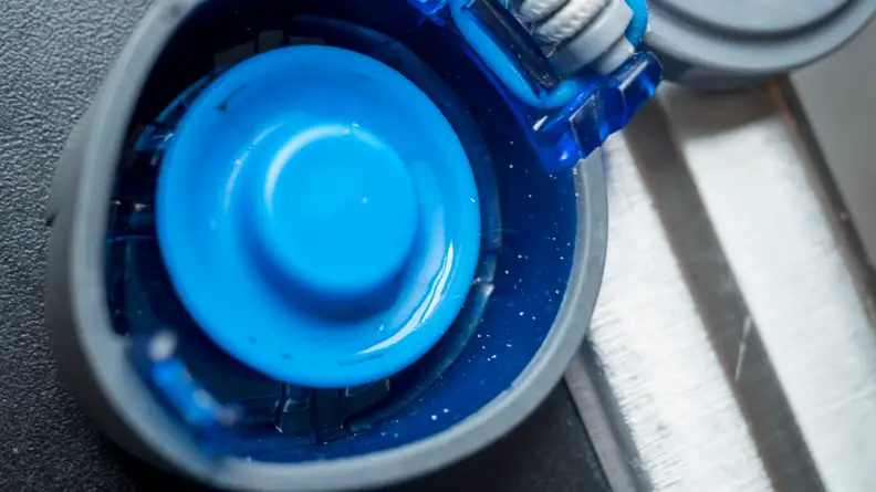 The dirty top of my reusable water bottle