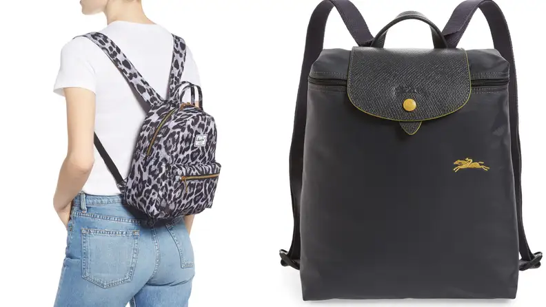 Herschel and Longchamp mini backpack