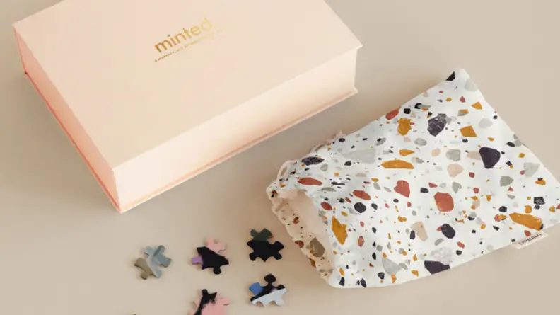 branded keepsake box and pouch